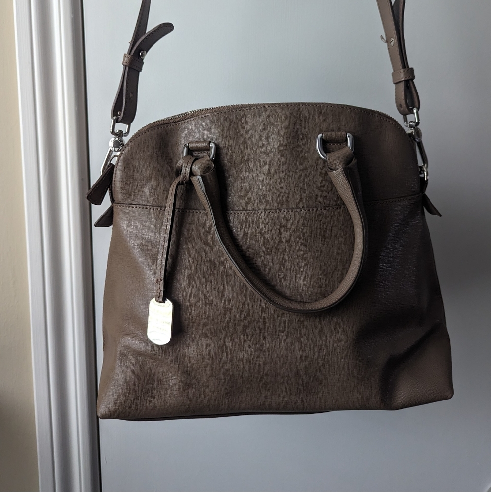 Furla leather dome satchel